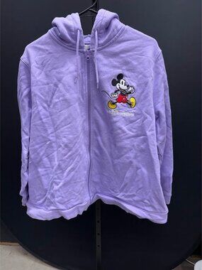 Disney World Mickey Mouse Purple Full Zip Jacket